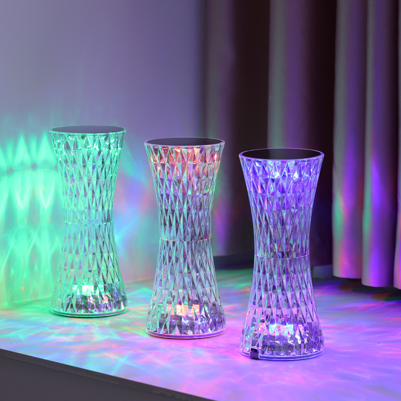 Glass Bed - Luminárias de Mesa de Cristal para