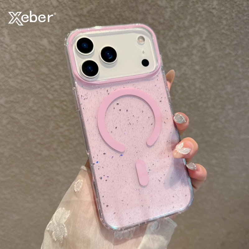 Tpu Filament - Jelly glitter para magsafe caso de