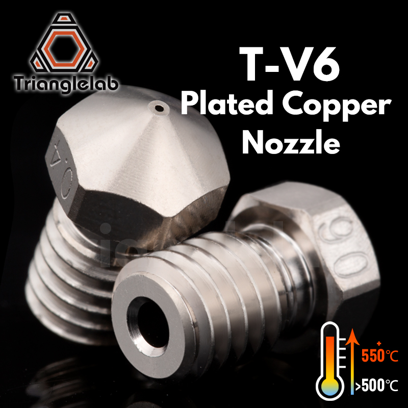 Nozzle Tungsten - Trianglelab ® Bico de cobre banhado