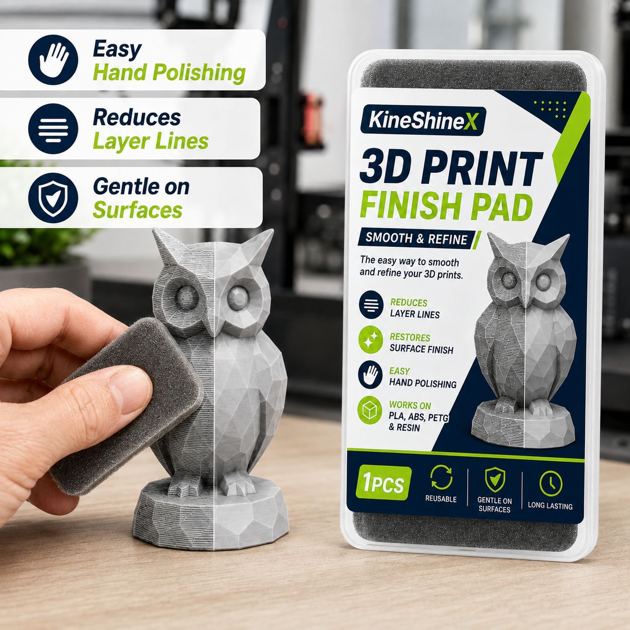 3D Printer Stand - Almofada de Acabamento para Impressão 3D,