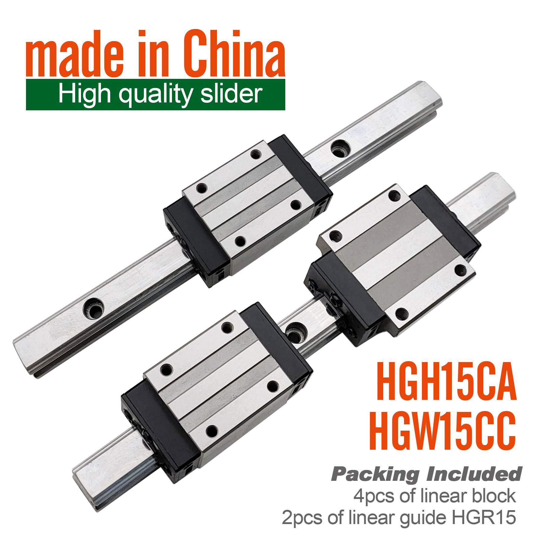 Linear Rail Mgn12H Set - HGW15CC HGH15CA 2pcs HGR15 trilho de