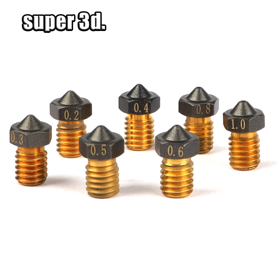 1/2/5Pcs V6 PTFE latão M6 boca - Nozzle Tungsten avaliação e preço