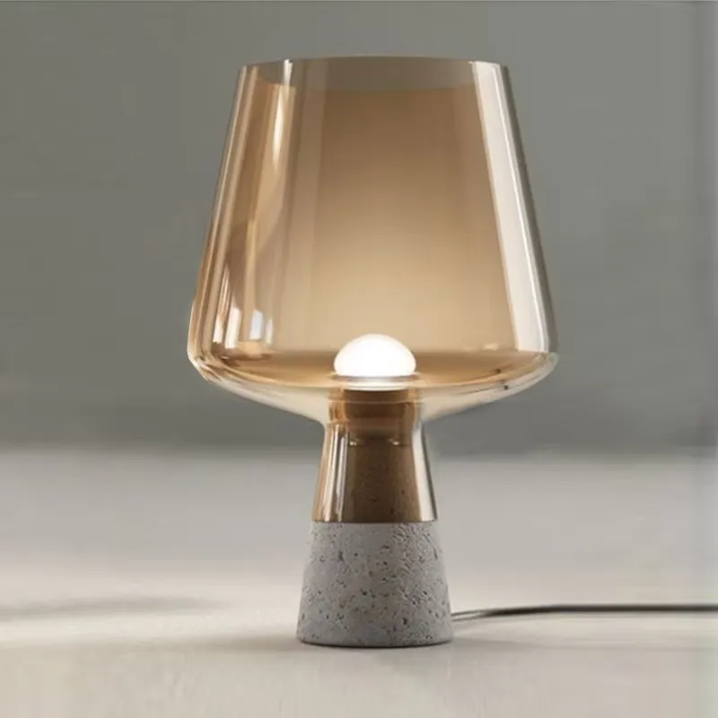 Luminária de mesa de cimento,  - Glass Bed avaliação e preço