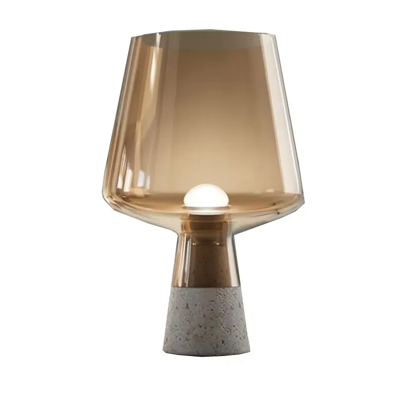Luminária de mesa de cimento,  - Glass Bed avaliação e preço