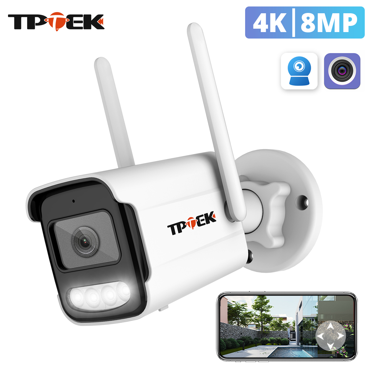 Câmera IP 8MP 4K, Câmera de Vi - Btt Skr Mini avaliação e preço