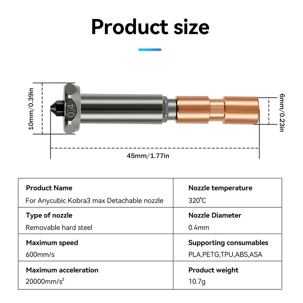 Novo bico de atualização para  - Hotend 0.4Mm avaliação e preço