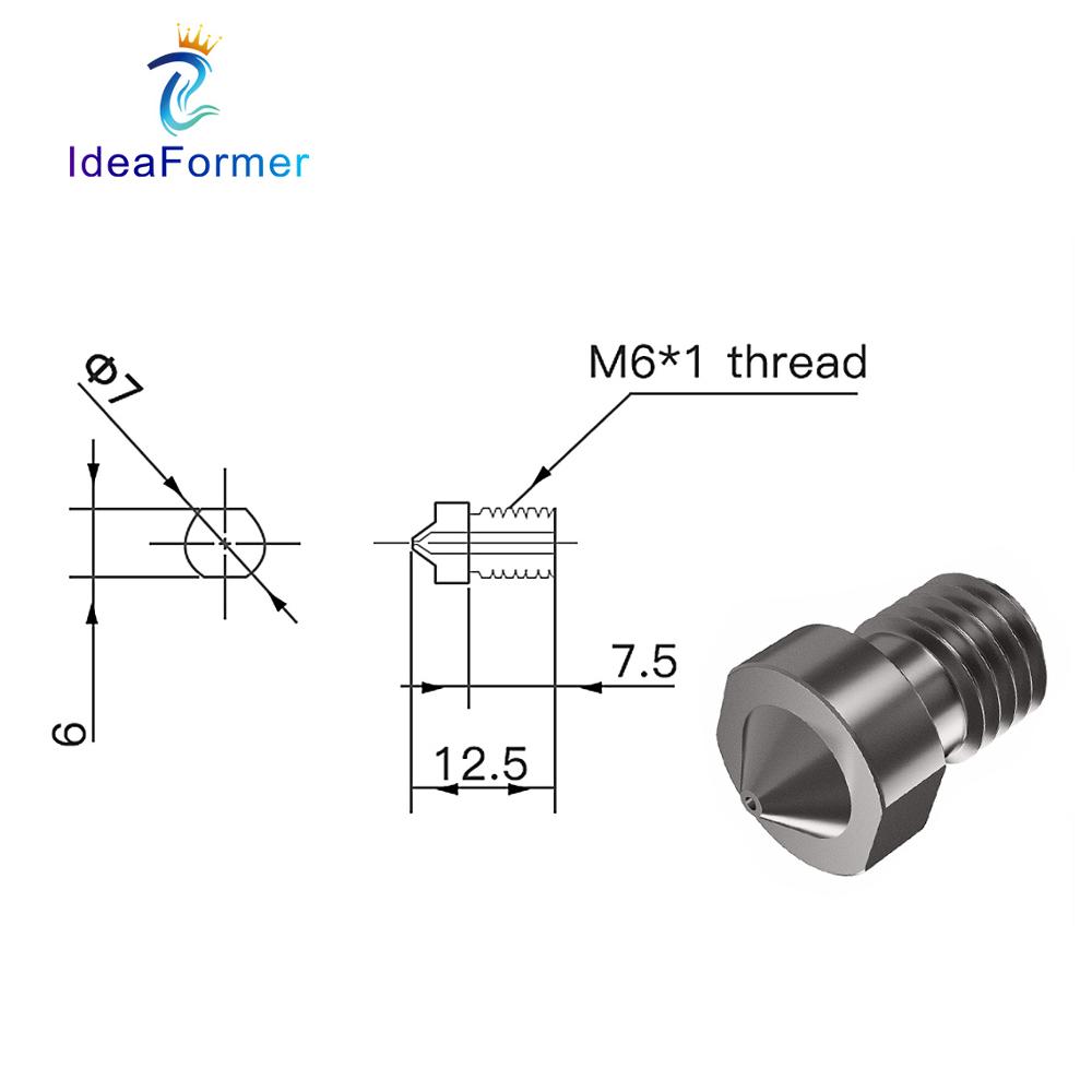 Bico V6 de Aço Temperado 0.2/0 - Nozzle Tungsten avaliação e preço