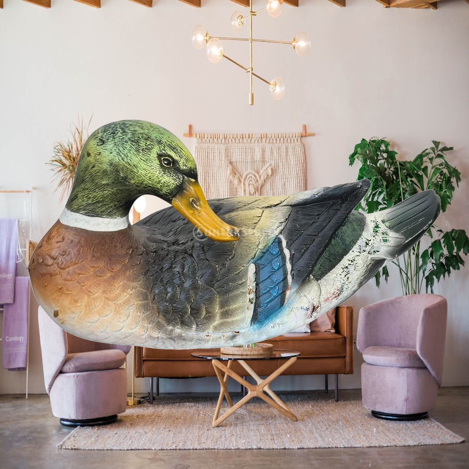 Estatueta de pato em resina, e - Resin avaliação e preço