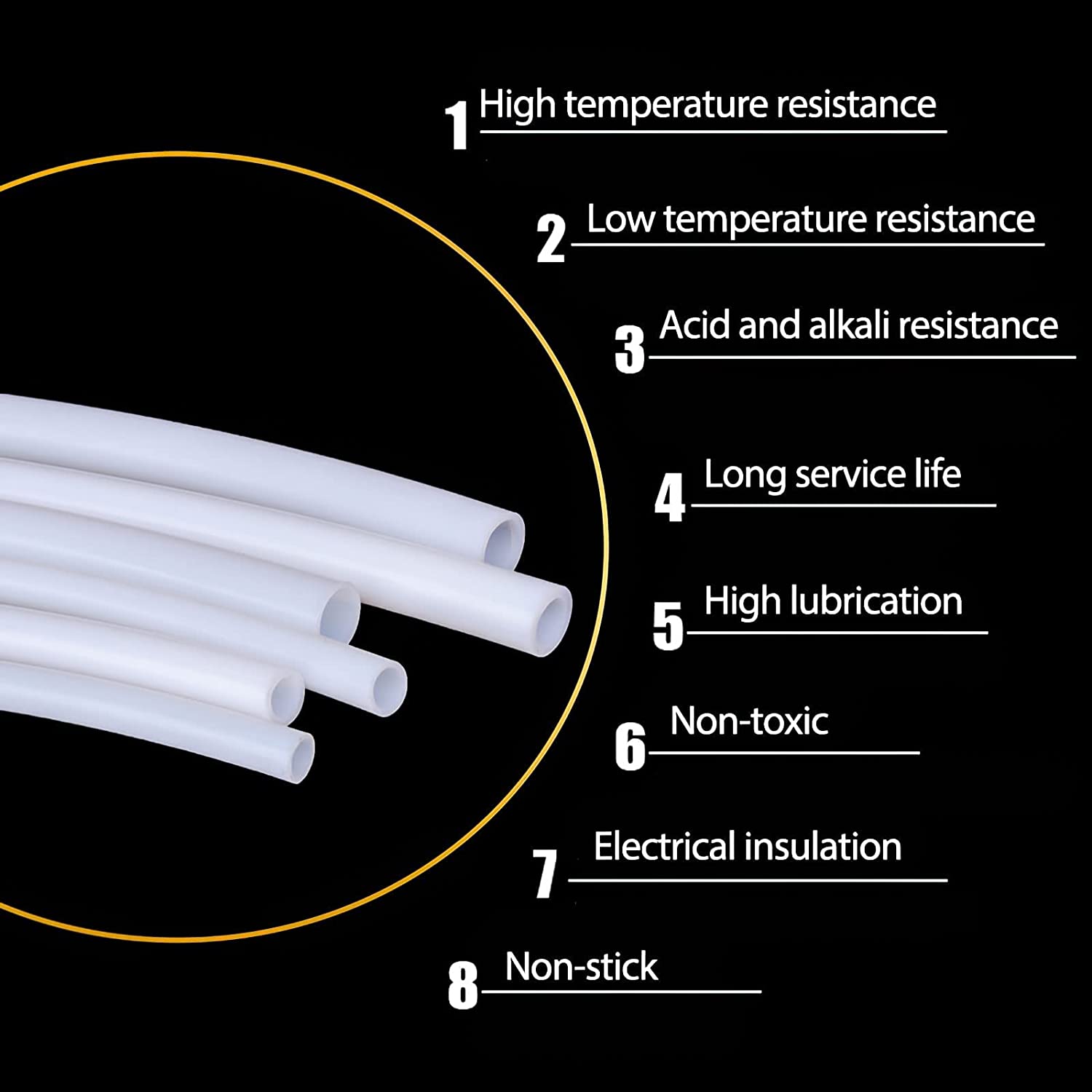 Tubo de tubo PTFE para impress - Filament 1.75 avaliação e preço